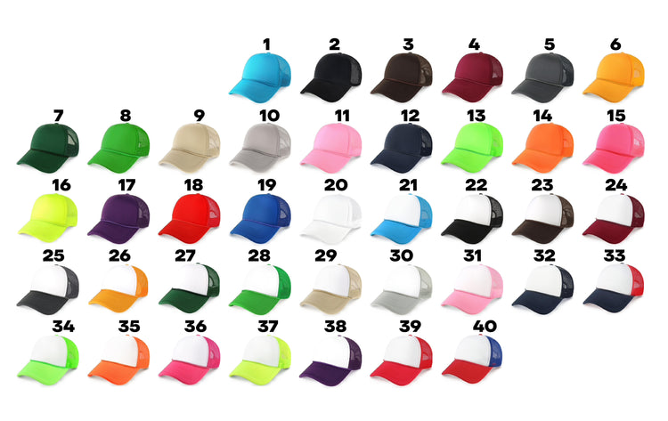 Solid Color Round Bill Hat